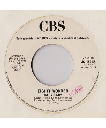Baby Baby   April The Sweetest Girl [Eighth Wonder,...] - Vinyl 7", 45 RPM, Jukebox, Stereo