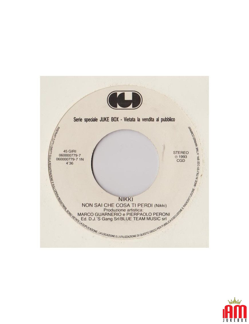 You Don't Know What You're Missing It's Not There [Nikki (12),...] - Vinyl 7", 45 RPM, Jukebox [product.brand] 1 - Shop I'm Juke