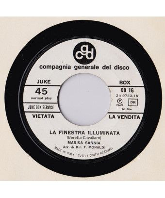 La Finestra Illuminata Viva Le Donne [Marisa Sannia,...] - Vinyl 7", 45 RPM, Jukebox [product.brand] 1 - Shop I'm Jukebox 