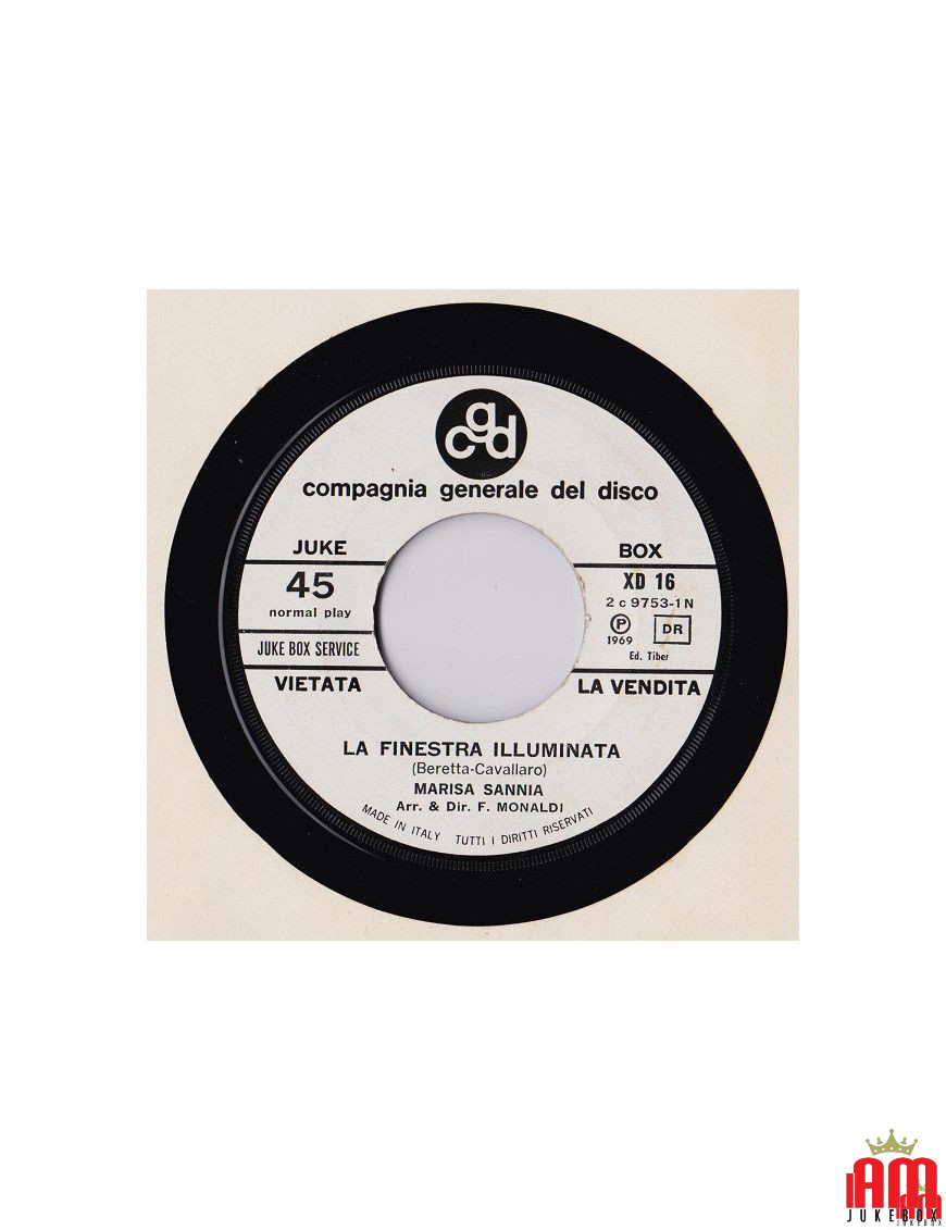 La Finestra Illuminata Viva Le Donne [Marisa Sannia,...] - Vinyl 7", 45 RPM, Jukebox [product.brand] 1 - Shop I'm Jukebox 