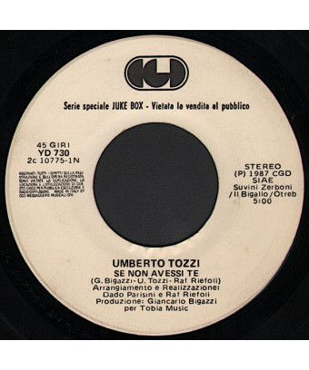 Se Non Avessi Te Pump Up The Volume [Umberto Tozzi,...] - Vinyl 7", 45 RPM, Jukebox [product.brand] 1 - Shop I'm Jukebox 