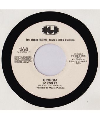 Io Con Te Tu Sei Lontana [Giorgia (2),...] - Vinyle 7", 45 RPM, Jukebox [product.brand] 1 - Shop I'm Jukebox 