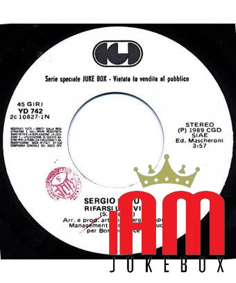 Rifarsi Una Vita High [Sergio Caputo,...] - Vinyl 7", 45 RPM, Jukebox [product.brand] 1 - Shop I'm Jukebox 