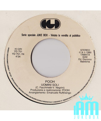 Uomini Soli Ange de la nuit (Uomini Soli) [Pooh,...] - Vinyl 7", 45 RPM, Jukebox, Stéréo [product.brand] 1 - Shop I'm Jukebox 