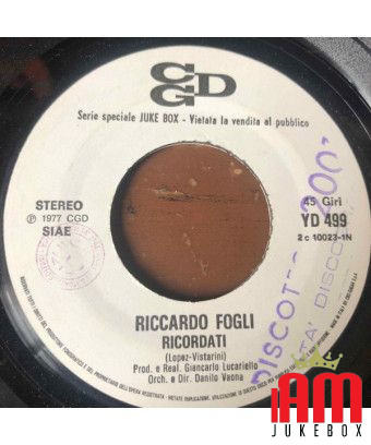 Remember Baby Let's Do It The French Way [Riccardo Fogli,...] – Vinyl 7", 45 RPM, Jukebox [product.brand] 1 - Shop I'm Jukebox 