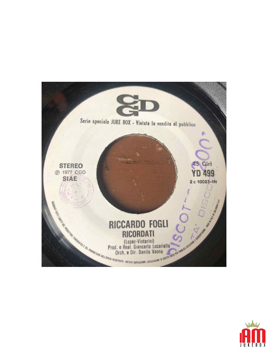 Remember Baby Let's Do It The French Way [Riccardo Fogli,...] - Vinyl 7", 45 RPM, Jukebox [product.brand] 1 - Shop I'm Jukebox 