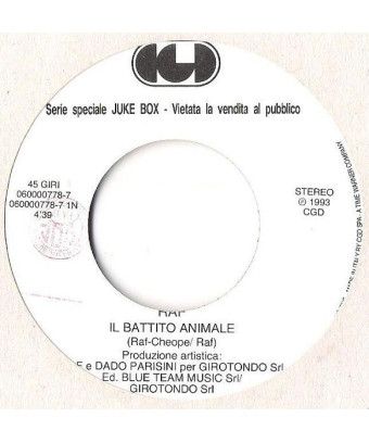 Il Battito Animale Sweet Harmony [RAF (5),...] – Vinyl 7", 45 RPM, Jukebox, Stereo [product.brand] 1 - Shop I'm Jukebox 