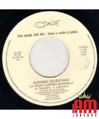 Le lit de feuilles de la Troisième Guerre mondiale [Adriano Celentano] - Vinyl 7", 45 RPM, Jukebox [product.brand] 1 - Shop I'm 