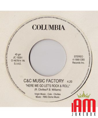 Here We Go Let's Rock & Roll Shine On [C + C Music Factory,...] - Vinyle 7", 45 RPM, Stéréo [product.brand] 1 - Shop I'm Jukebox