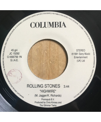 Highwire Get Ready [The Rolling Stones,...] - Vinyle 7", 45 RPM, Jukebox