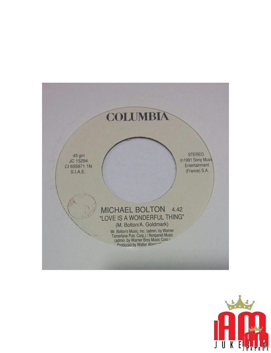 L'amour est une chose merveilleuse Monde romantique [Michael Bolton,...] - Vinyl 7", 45 RPM, Promo [product.brand] 1 - Shop I'm 