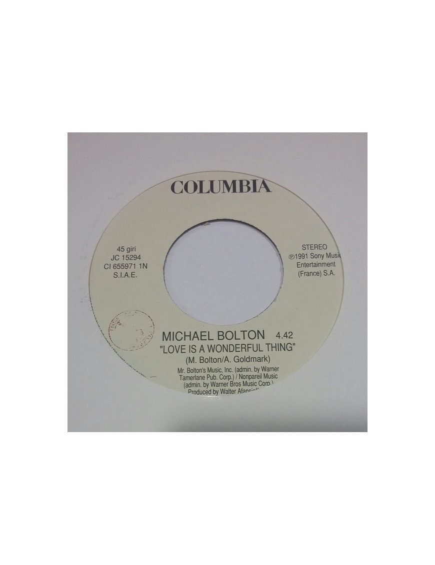 Love Is A Wonderful Thing Romantic World [Michael Bolton,...] – Vinyl 7", 45 RPM, Promo [product.brand] 1 - Shop I'm Jukebox 