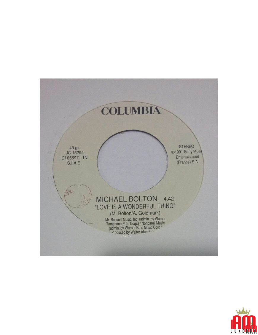 Love Is A Wonderful Thing Romantic World [Michael Bolton,...] – Vinyl 7", 45 RPM, Promo [product.brand] 1 - Shop I'm Jukebox 