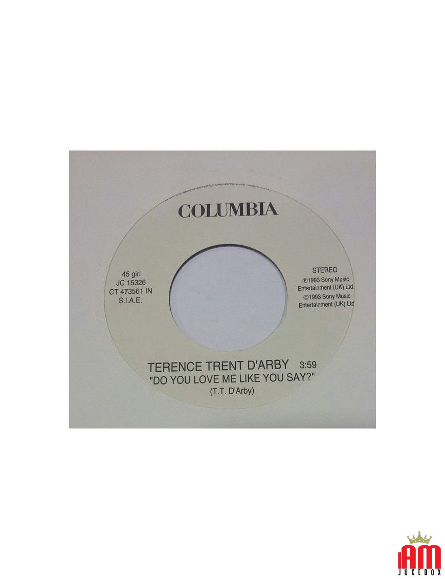 M'aimes-tu comme tu le dis ? Tu me manques [Terence Trent D'Arby,...] - Vinyl 7", 45 RPM, Promo [product.brand] 1 - Shop I'm Juk