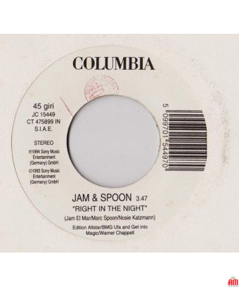 Right In The Night Quando Meno Te L'Aspetti [Jam & Spoon,...] - Vinyl 7", 45 RPM, Jukebox [product.brand] 1 - Shop I'm Jukebox 