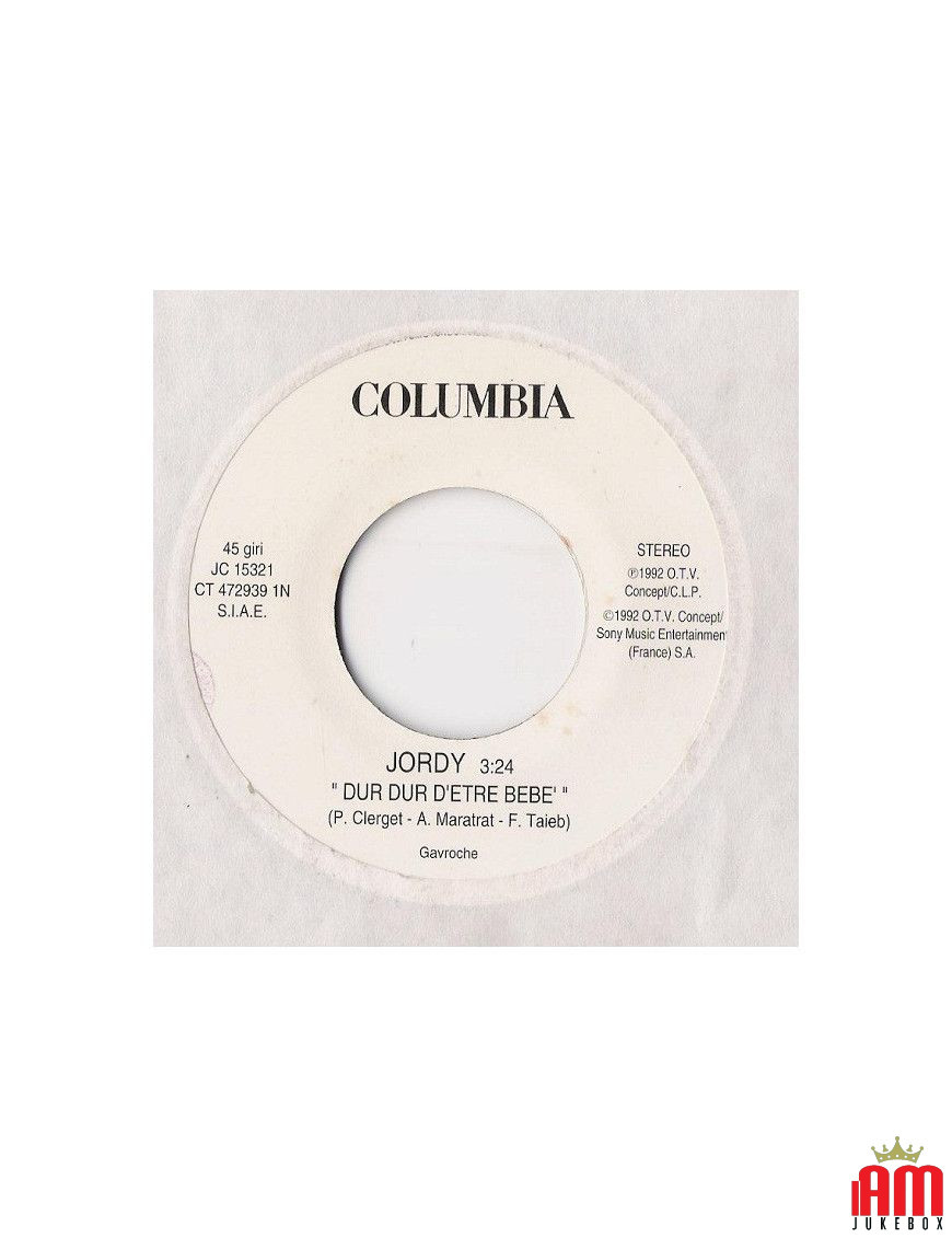 Dur Dur D'Etre Bebè Always Tomorrow [Jordy (2),...] – Vinyl 7", 45 RPM, Jukebox [product.brand] 1 - Shop I'm Jukebox 