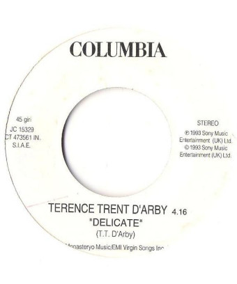 Delicate   La Ragazza Dei Sogni [Terence Trent D'Arby,...] - Vinyl 7", 45 RPM, Jukebox