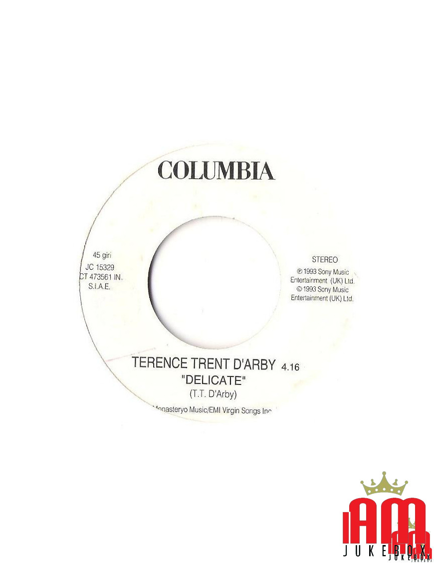 Délicate La Fille des Rêves [Terence Trent D'Arby,...] - Vinyl 7", 45 RPM, Jukebox [product.brand] 1 - Shop I'm Jukebox 