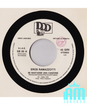 Si une chanson de Dalì suffisait [Eros Ramazzotti,...] - Vinyl 7", 45 RPM, Jukebox [product.brand] 1 - Shop I'm Jukebox 