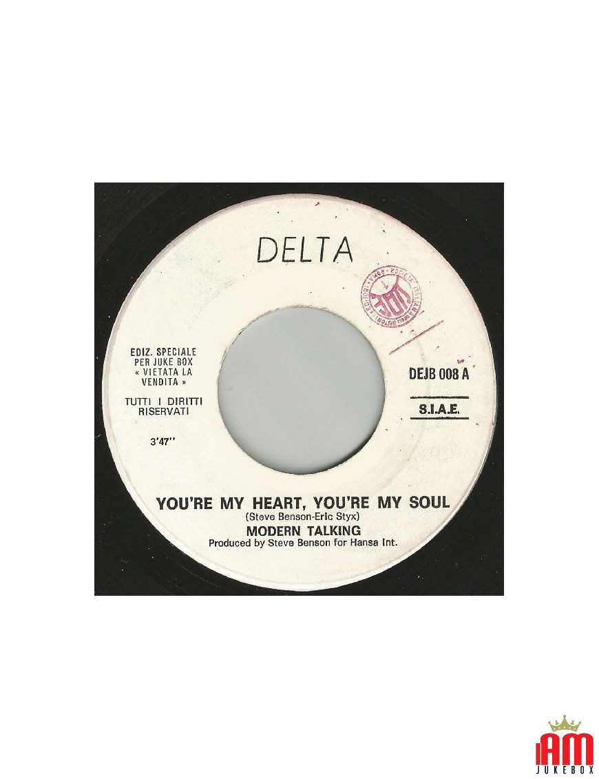 You're My Heart, You're My Soul Faces [Modern Talking,...] - Vinyl 7", 45 RPM, Jukebox [product.brand] 1 - Shop I'm Jukebox 