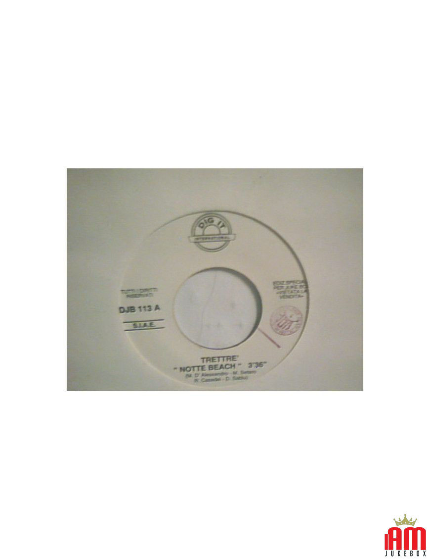 Notte Beach Close To You [I Trettrè,...] - Vinyl 7", 45 RPM, Jukebox [product.brand] 1 - Shop I'm Jukebox 