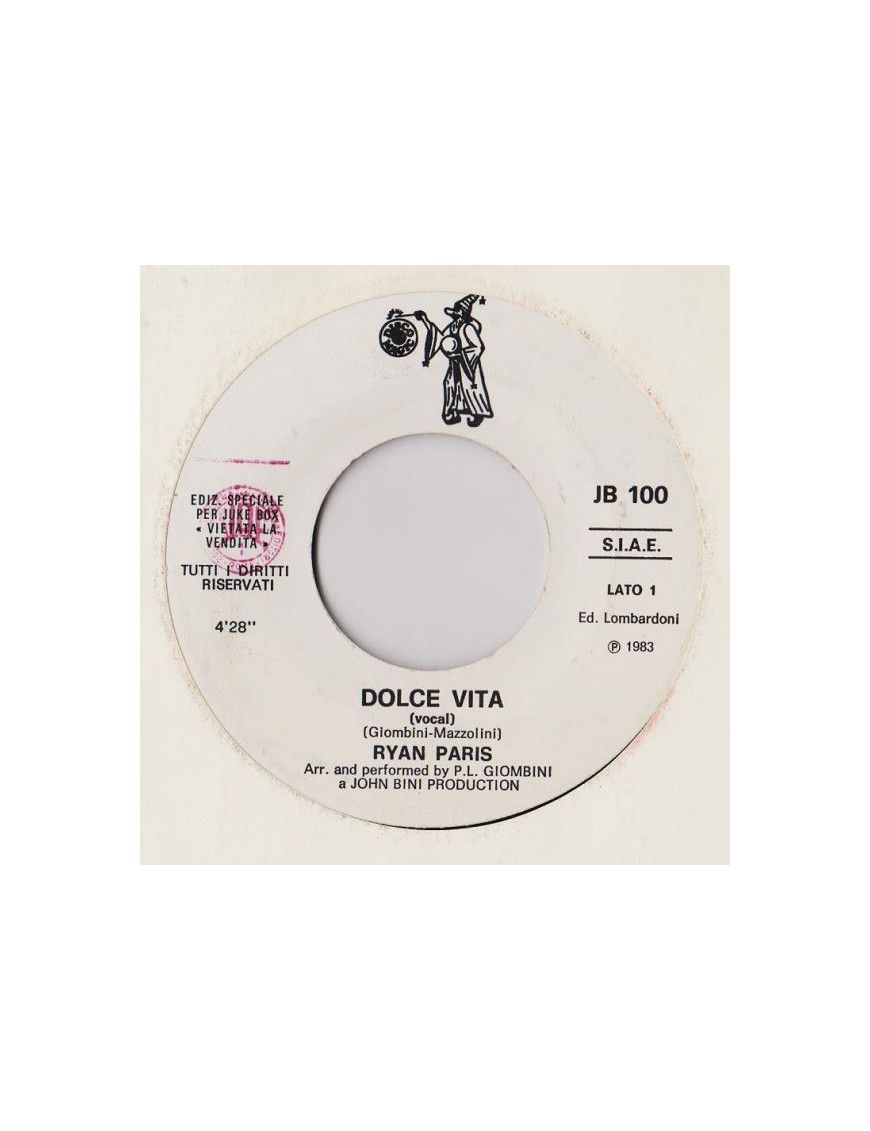 Dolce Vita (Vocal) To Meet Me (Vocal) [Ryan Paris,...] - Vinyle 7", 45 RPM, Jukebox [product.brand] 1 - Shop I'm Jukebox 