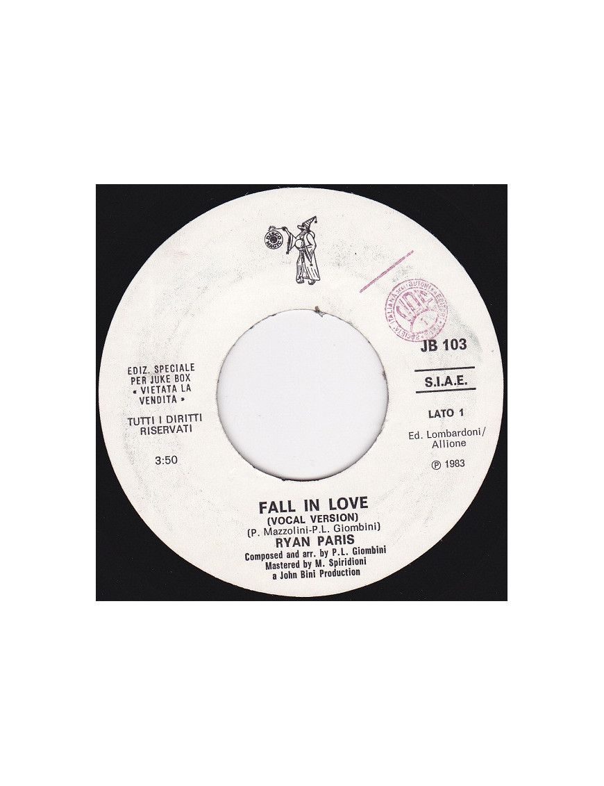 Fall In Love Good Times [Ryan Paris,...] – Vinyl 7", 45 RPM, Jukebox [product.brand] 1 - Shop I'm Jukebox 