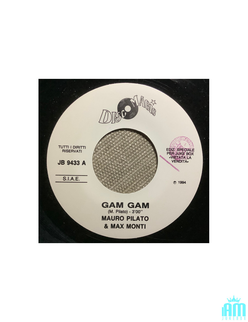 Gam Gam Dance The Night Away [Mauro Pilato,...] – Vinyl 7", 45 RPM, Jukebox [product.brand] 1 - Shop I'm Jukebox 
