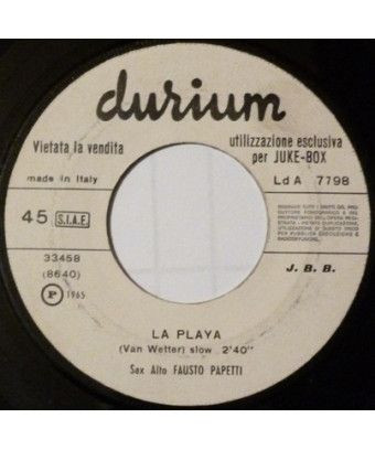 La Playa Harlem Notturno [Fausto Papetti] – Vinyl 7", 45 RPM, Jukebox [product.brand] 1 - Shop I'm Jukebox 