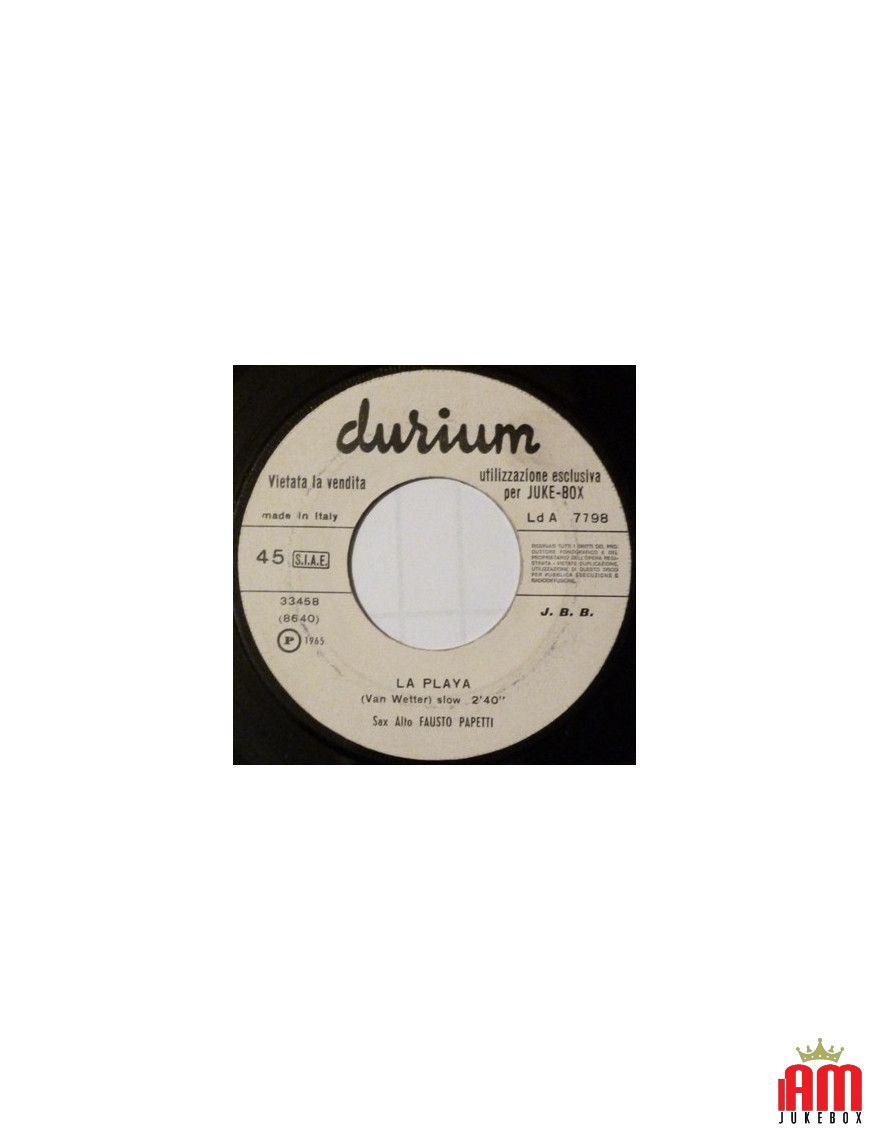 La Playa Harlem Notturno [Fausto Papetti] – Vinyl 7", 45 RPM, Jukebox [product.brand] 1 - Shop I'm Jukebox 