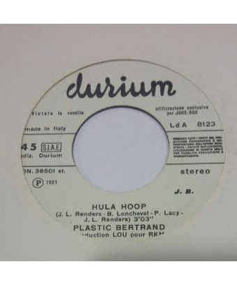 Hula Hoop Casino [Plastic Bertrand,...] - Vinyl 7", Jukebox, Stereo [product.brand] 1 - Shop I'm Jukebox 