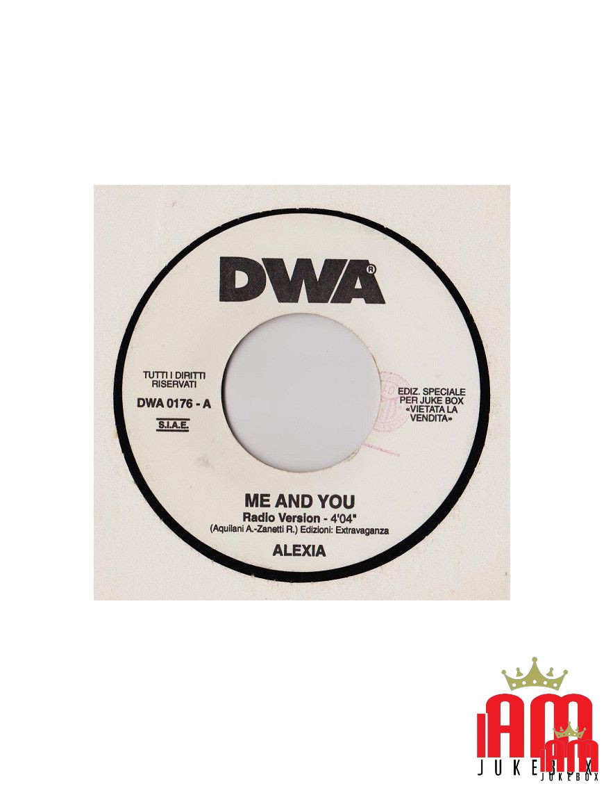 Me And You (Radio Version) Bad Boy (DWA Radio) [Alexia,...] - Vinyl 7", 45 RPM, Jukebox [product.brand] 1 - Shop I'm Jukebox 