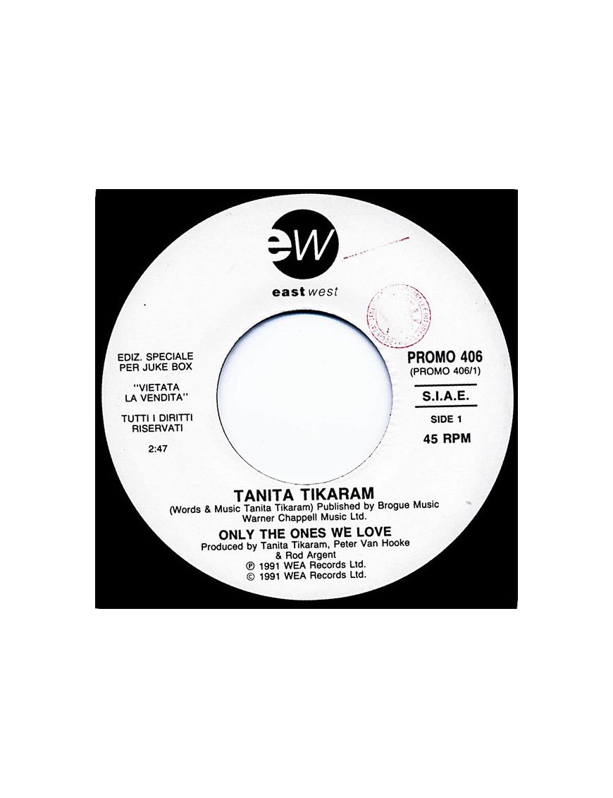 Only The Ones We Love Auberge [Tanita Tikaram,...] - Vinyl 7", 45 RPM, Jukebox [product.brand] 1 - Shop I'm Jukebox 