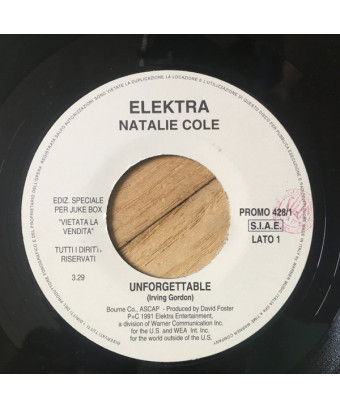 Inoubliable Un sourire libre [Natalie Cole,...] - Vinyl 7", 45 RPM, Jukebox
