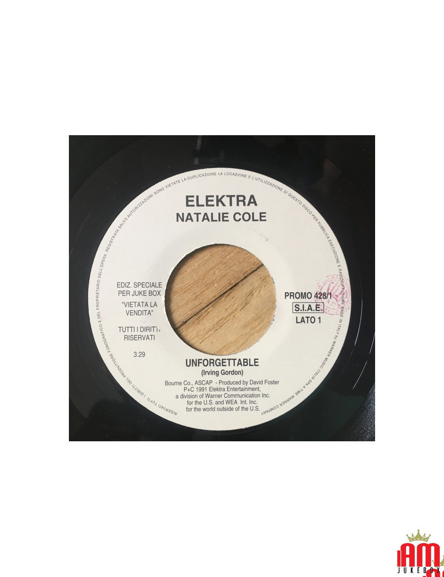 Unforgettable A Free Smile [Natalie Cole,...] - Vinyl 7", 45 RPM, Jukebox [product.brand] 1 - Shop I'm Jukebox 