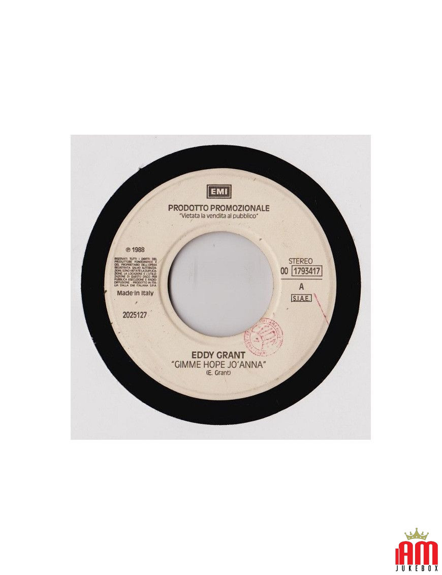 Gimme Hope Jo'Anna Let Be Must The Queen [Eddy Grant,...] – Vinyl 7", 45 RPM, Promo [product.brand] 1 - Shop I'm Jukebox 