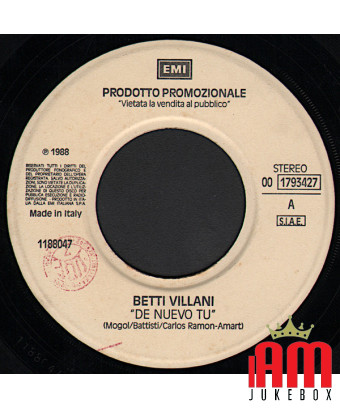 De Nuevo Tu Love Changes (Everything) [Betty Villani,...] - Vinyle 7", 45 RPM, Promo [product.brand] 1 - Shop I'm Jukebox 