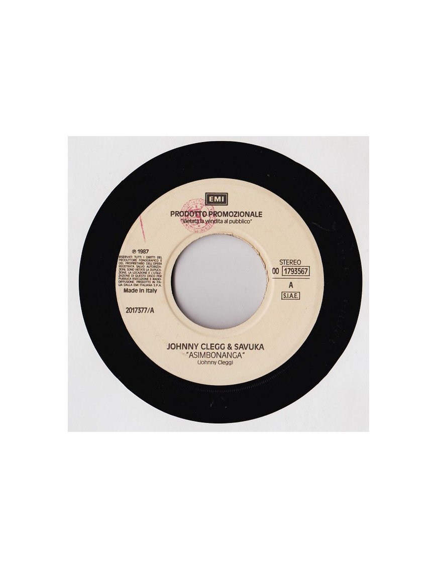 Asimbonanga   Some People [Johnny Clegg & Savuka,...] - Vinyl 7", 45 RPM, Promo, Stereo