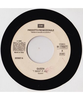 I Want It All Satisfied [Queen,...] - Vinyl 7", 45 RPM, Promo [product.brand] 1 - Shop I'm Jukebox 