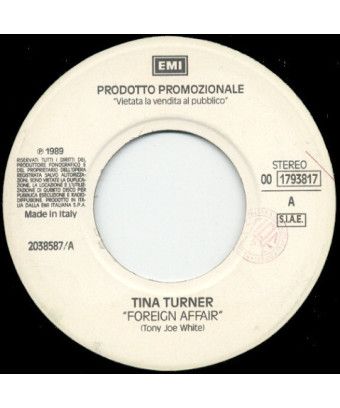 Foreign Affair Cradle Of Love [Tina Turner,...] - Vinyle 7", 45 RPM, Jukebox, Promo [product.brand] 1 - Shop I'm Jukebox 