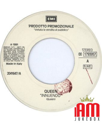 Innuendo Keep On Running [Queen,...] - Vinyle 7", 45 RPM, Promo [product.brand] 1 - Shop I'm Jukebox 