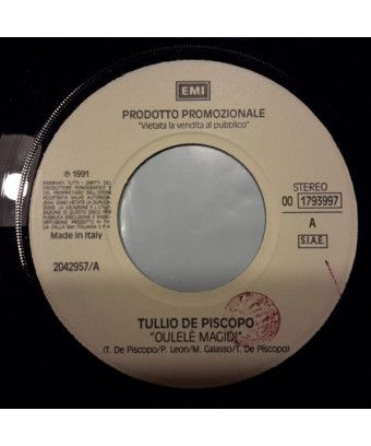 Oulele' Magidi Per Amore Mio [Tullio De Piscopo,...] – Vinyl 7", 45 RPM, Promo [product.brand] 1 - Shop I'm Jukebox 