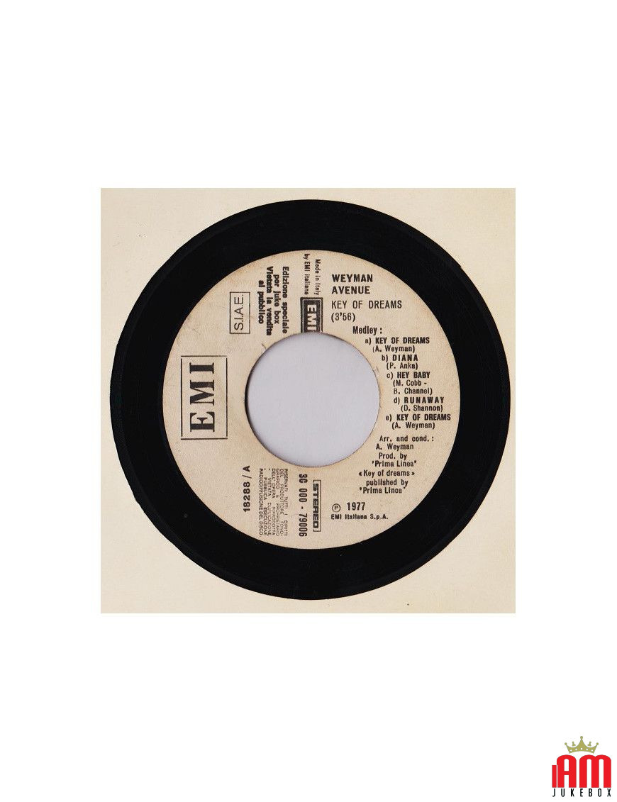 Key Of Dreams Toi Et Moi [Weyman Avenue,...] - Vinyl 7", 45 RPM, Jukebox [product.brand] 1 - Shop I'm Jukebox 