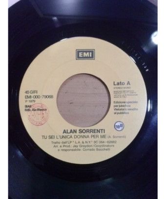 Tu es la seule femme pour moi L'aventure [Alan Sorrenti,...] - Vinyl 7", 45 RPM, Jukebox [product.brand] 1 - Shop I'm Jukebox 