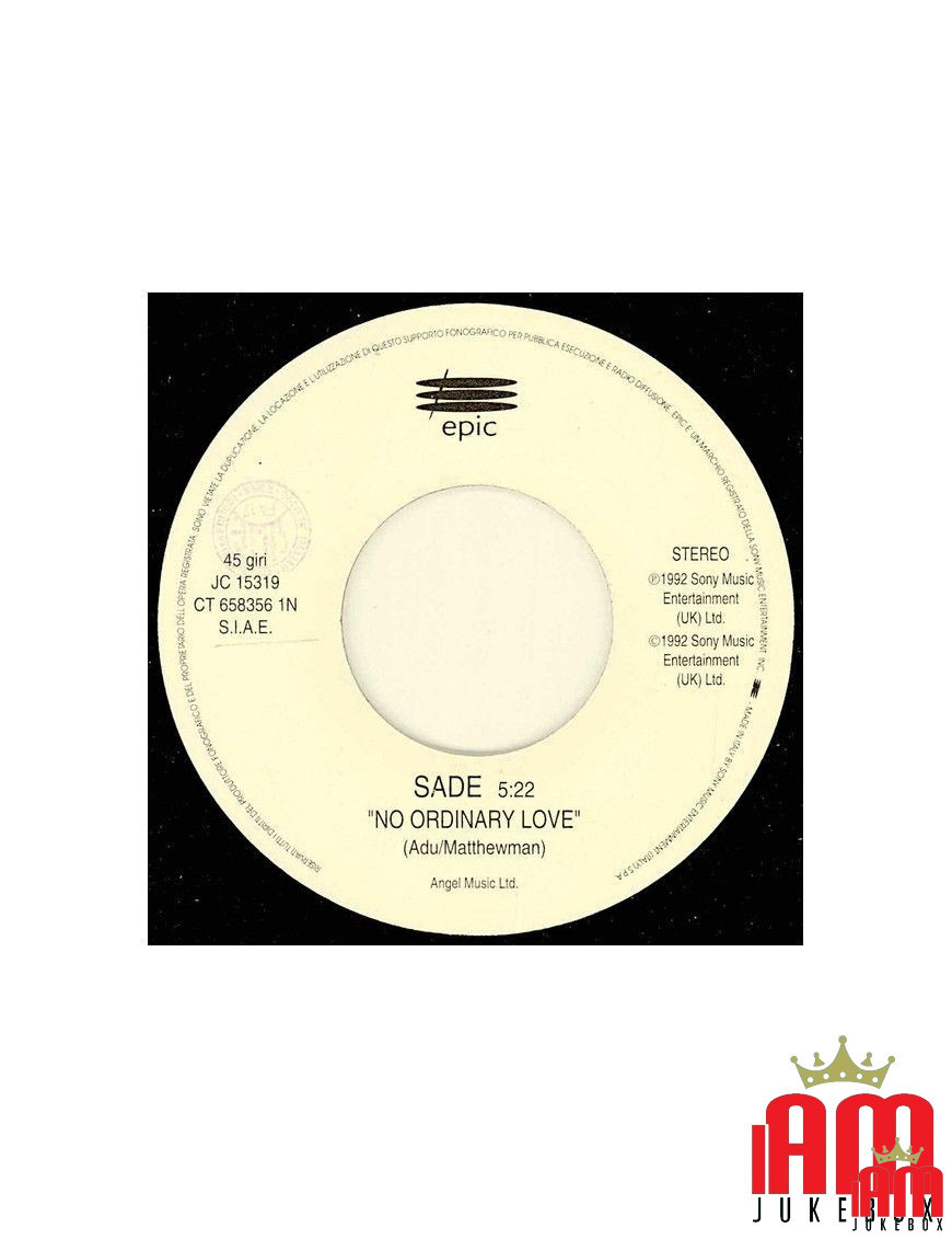 No Ordinary Love Someone To Hold [Sade,...] - Vinyl 7", 45 RPM, Jukebox [product.brand] 1 - Shop I'm Jukebox 