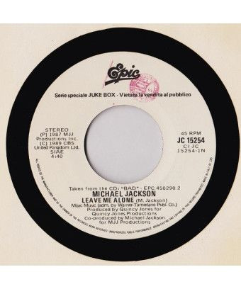 Leave Me Alone Wages Day [Michael Jackson,...] - Vinyl 7", 45 RPM, Jukebox [product.brand] 1 - Shop I'm Jukebox 