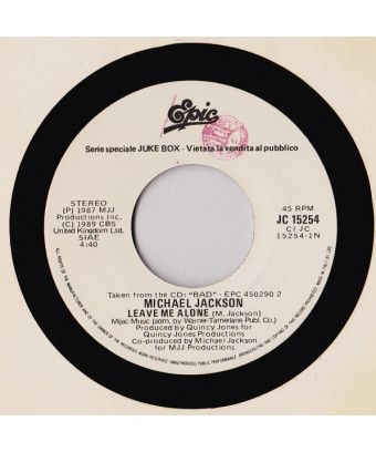 Leave Me Alone Wages Day [Michael Jackson,...] – Vinyl 7", 45 RPM, Jukebox [product.brand] 1 - Shop I'm Jukebox 