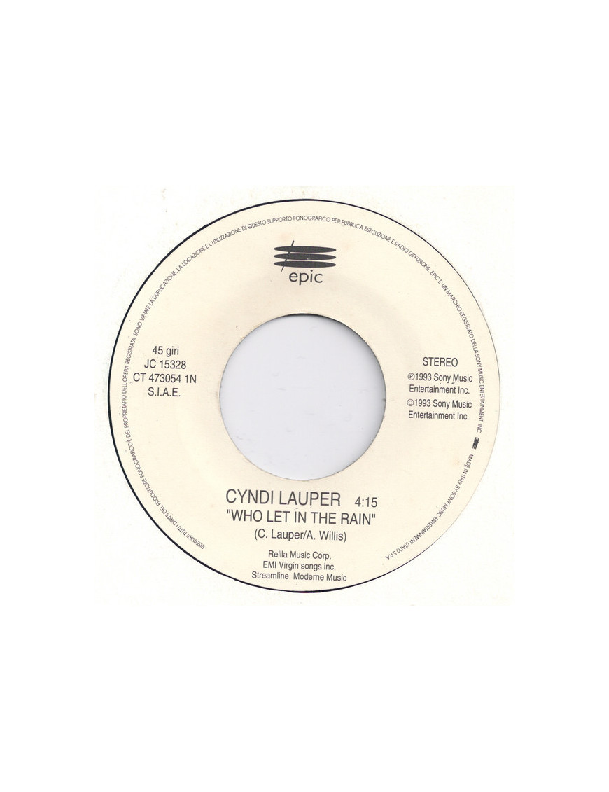 Who Let In The Rain   Vivo [Cyndi Lauper,...] - Vinyl 7", 45 RPM, Promo
