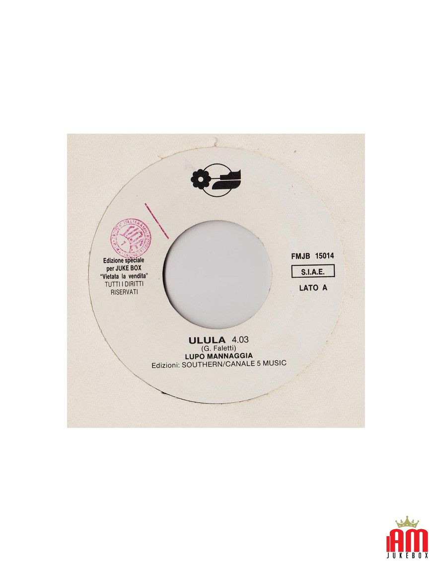 Ulula Segnorita [Lupo Mannaggia,...] – Vinyl 7", 45 RPM, Jukebox [product.brand] 1 - Shop I'm Jukebox 