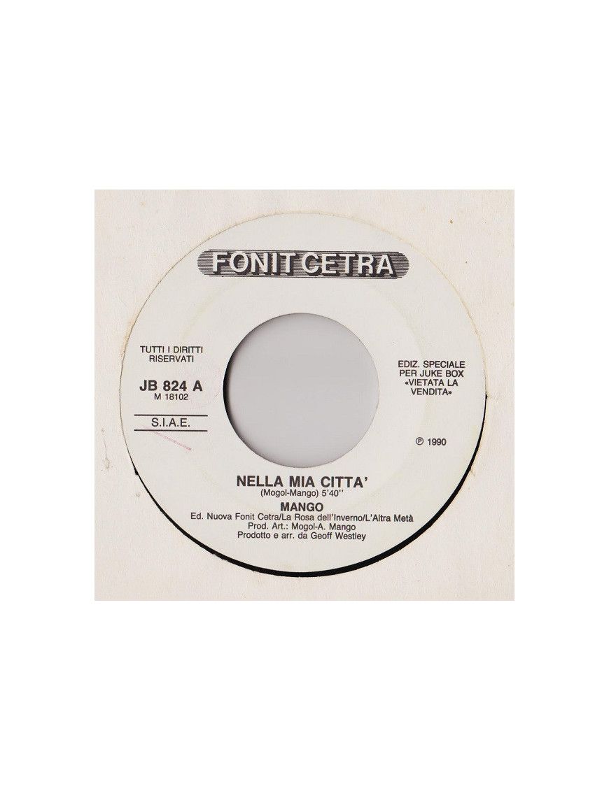 In My City The Butterfly [Mango (2),...] - Vinyl 7", 45 RPM, Jukebox [product.brand] 1 - Shop I'm Jukebox 